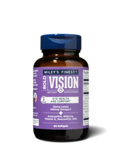 Wiley's Finest Bold Vision, 60 Softgel-Kapseln zur Unterstützung der Augengesundheit und des Sehkomforts.